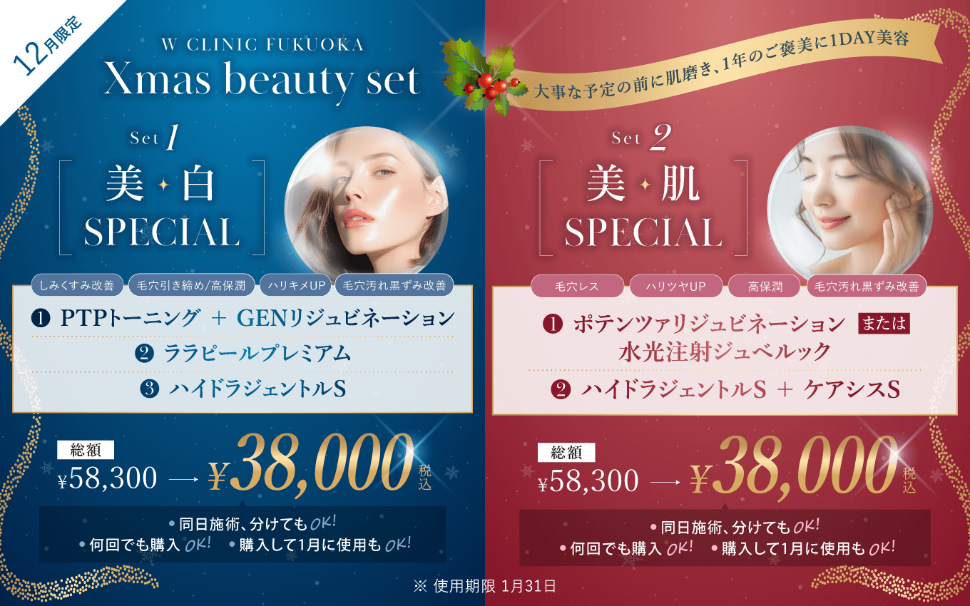12月限定　クリスマスビューティーセット