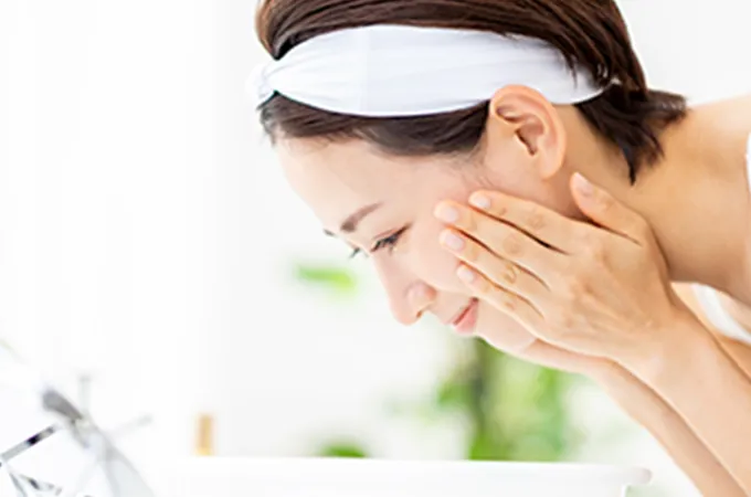 洗顔・レビュー撮影