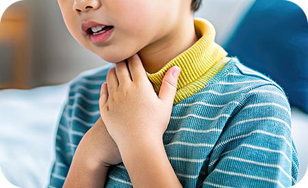 アデノイド肥大や扁桃炎肥大