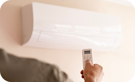 寝室の温度や湿度を調整する