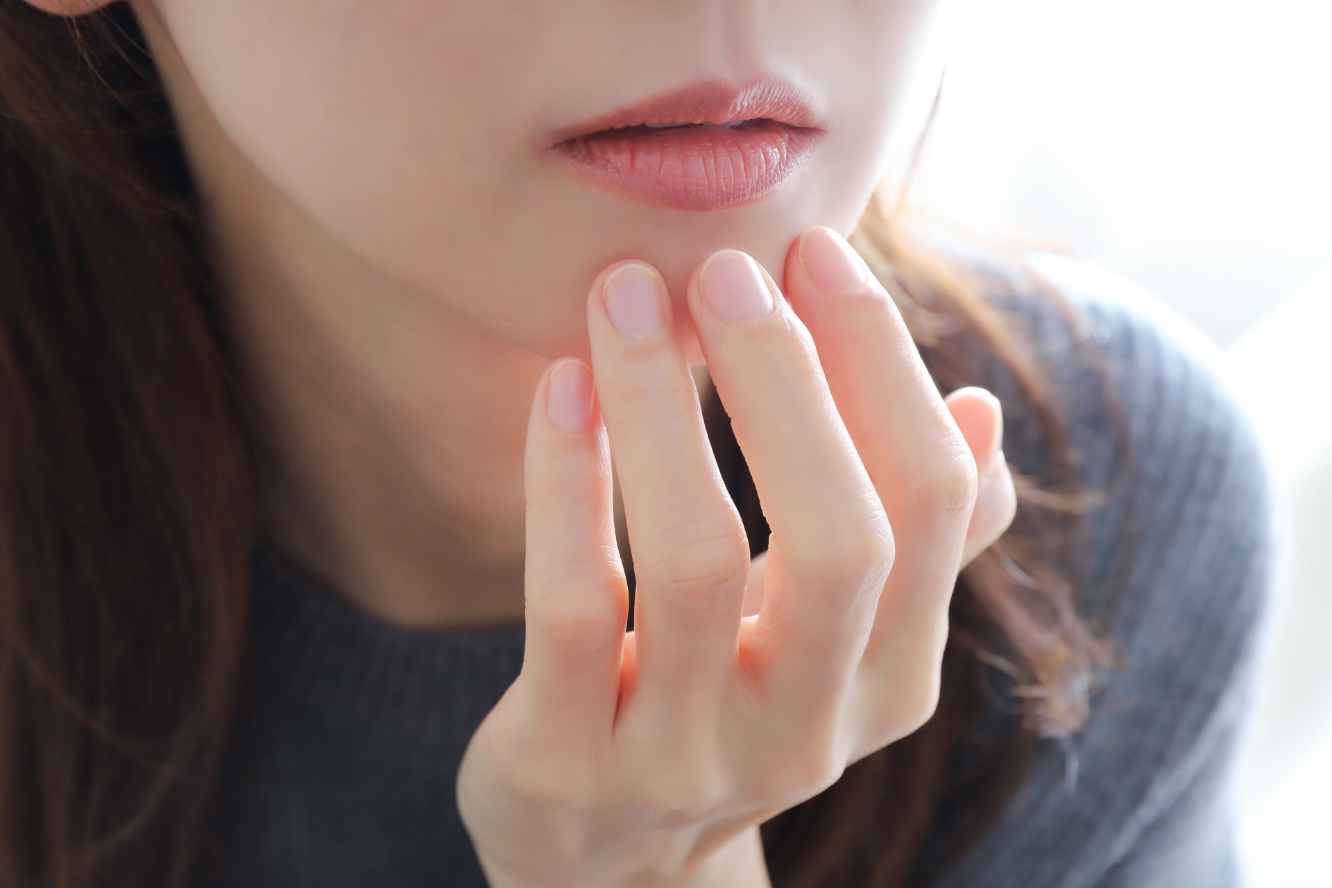 口元が突出している